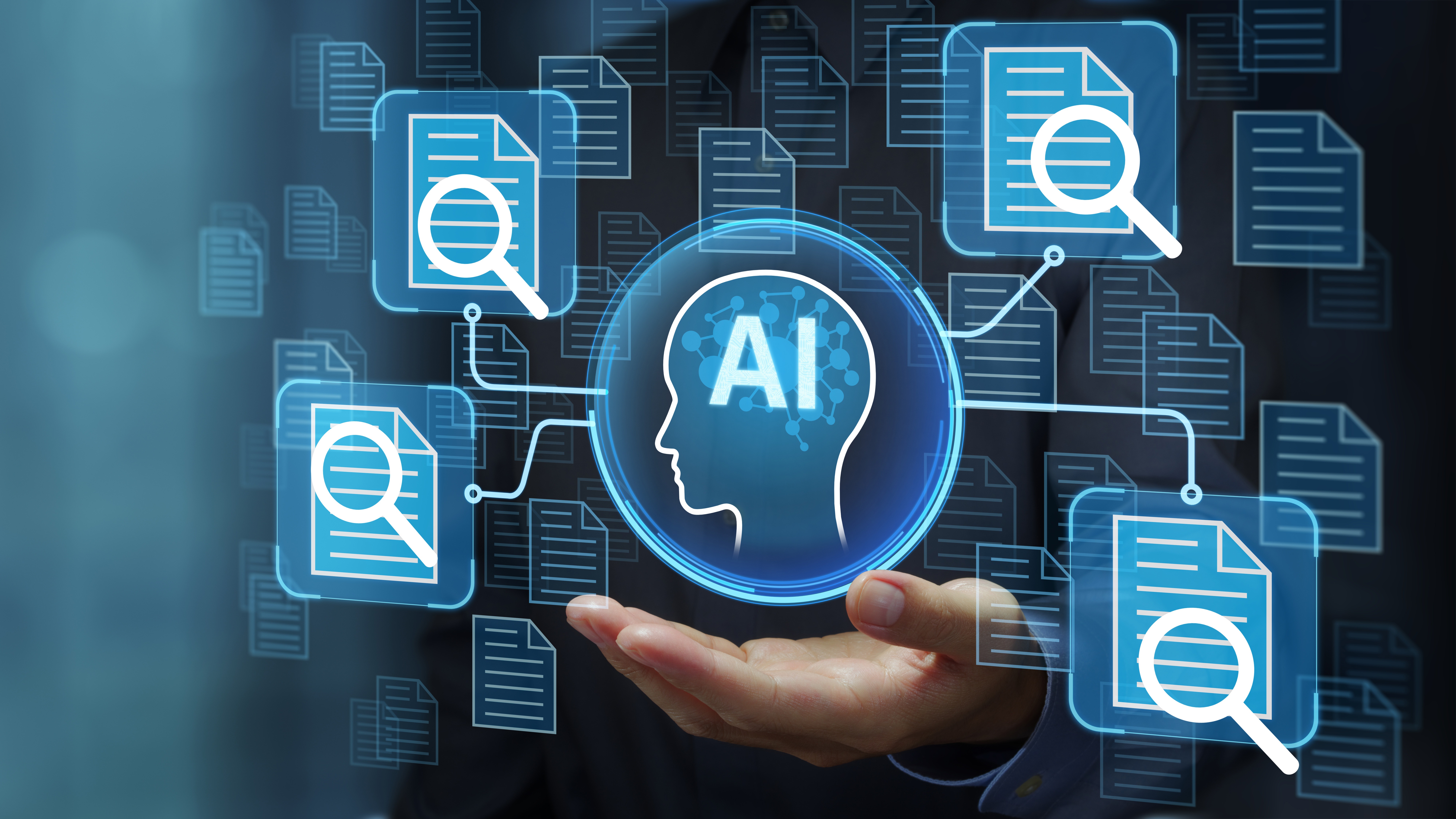 Enterprise AI + CRM workflow visual